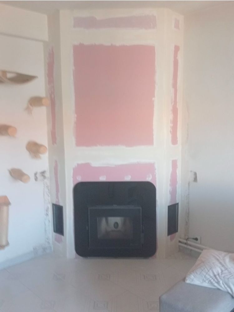 Estufa insertable de pellet en obra